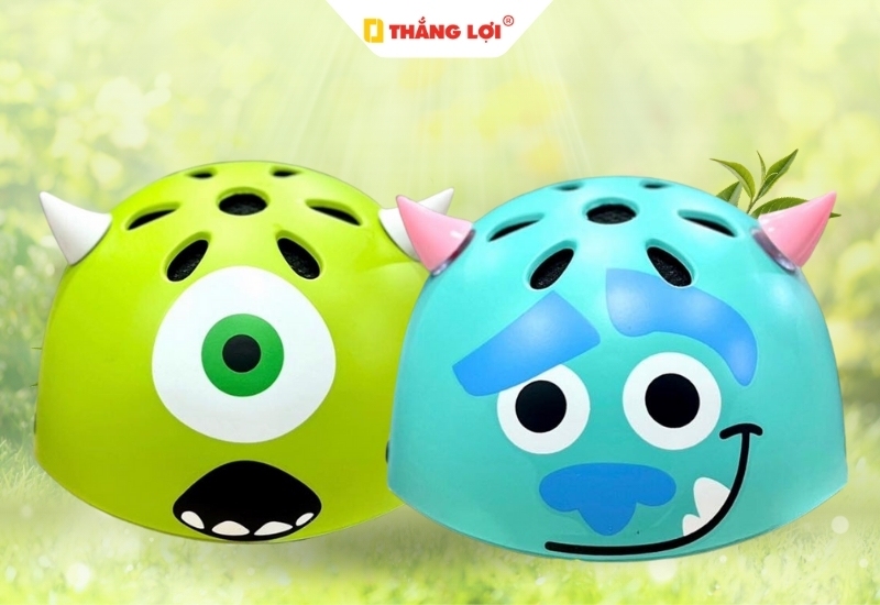 Nón bảo hiểm in logo hoạt hình Monsters
