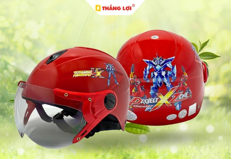 Nón bảo hiểm in logo hoạt hình siêu nhận ProJect Zone