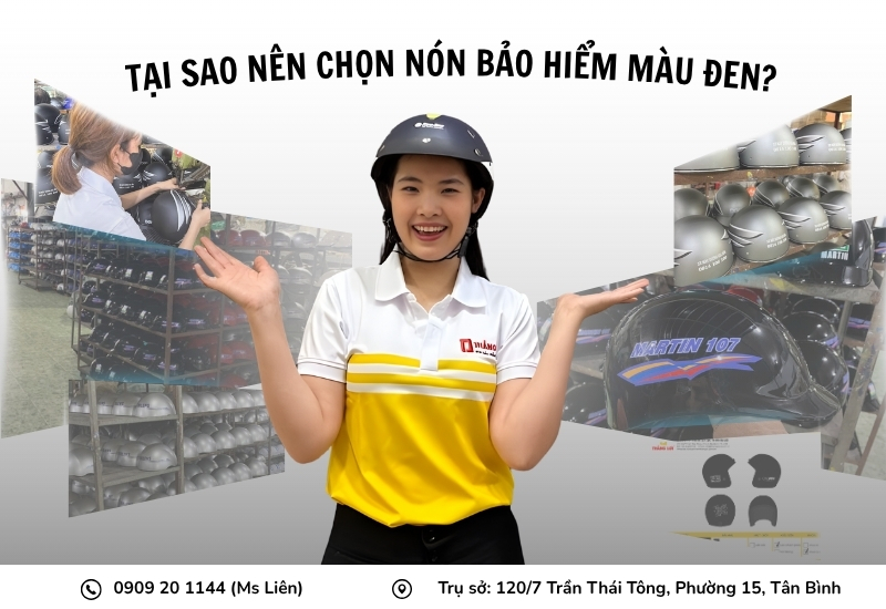 Tại sao nên chọn nón bảo hiểm màu đen