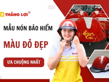 Mẫu nón bảo hiểm màu đỏ đẹp được ƯA CHUỘNG nhất