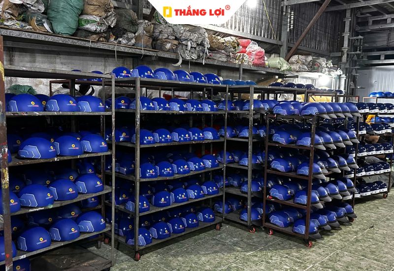 Công ty sản xuất mũ bảo hiểm quà tặng màu xanh dương