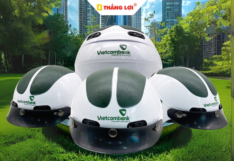 Nón bảo hiểm quà tặng ngân hàng Vietcombank
