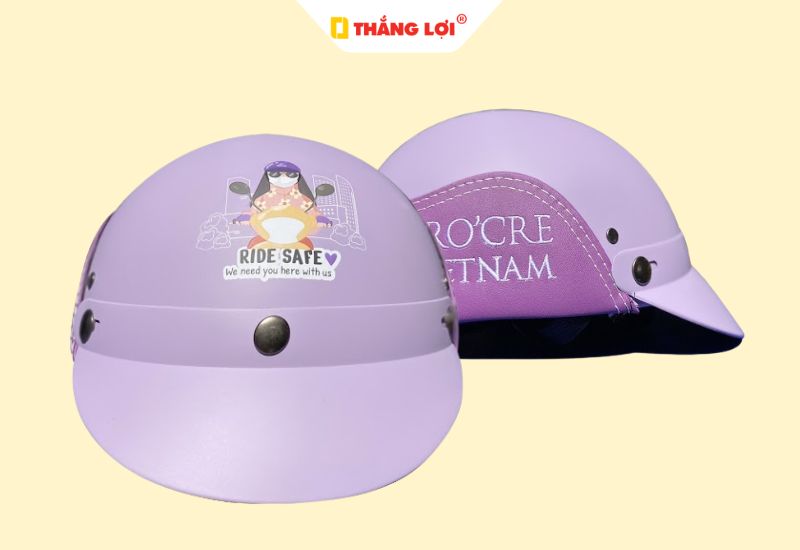 Mũ bảo hiểm màu tím hợp phong thủy người mệnh Hỏa