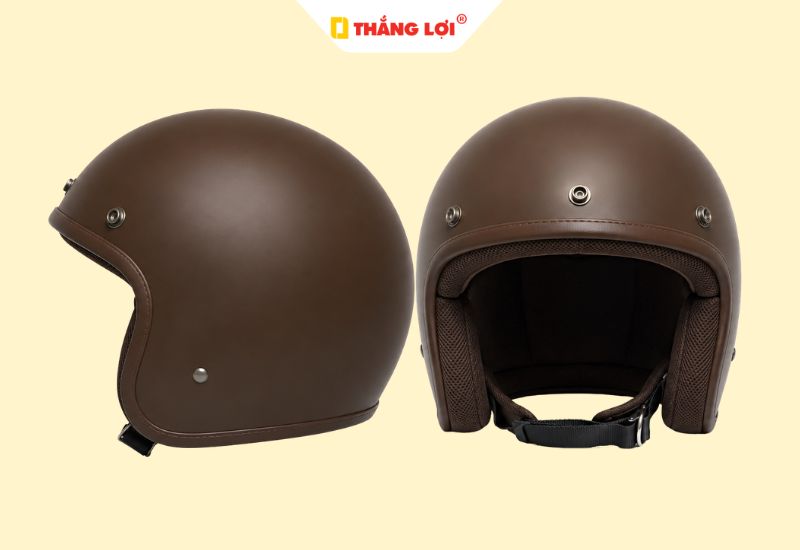 Nón bảo hiểm màu nâu hợp phong thủy cho mệnh Kim