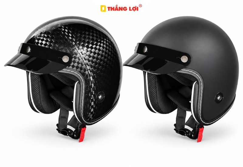 So sánh mũ bảo hiểm carbon và mũ nhựa ABS để chọn phù hợp
