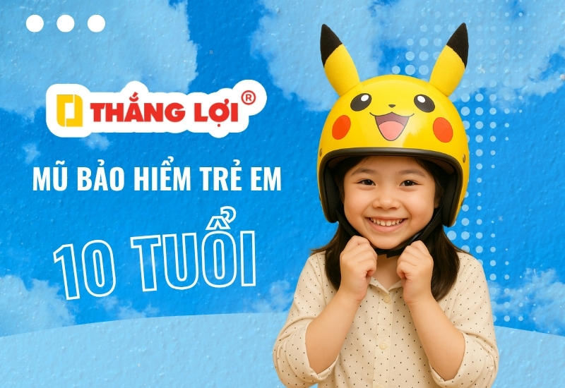 Mũ bảo hiểm trẻ em từ 10 tuổi trở lên