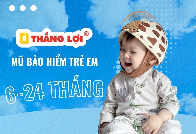 Mũ bảo hiểm trẻ em từ 6-24 tháng tuổi