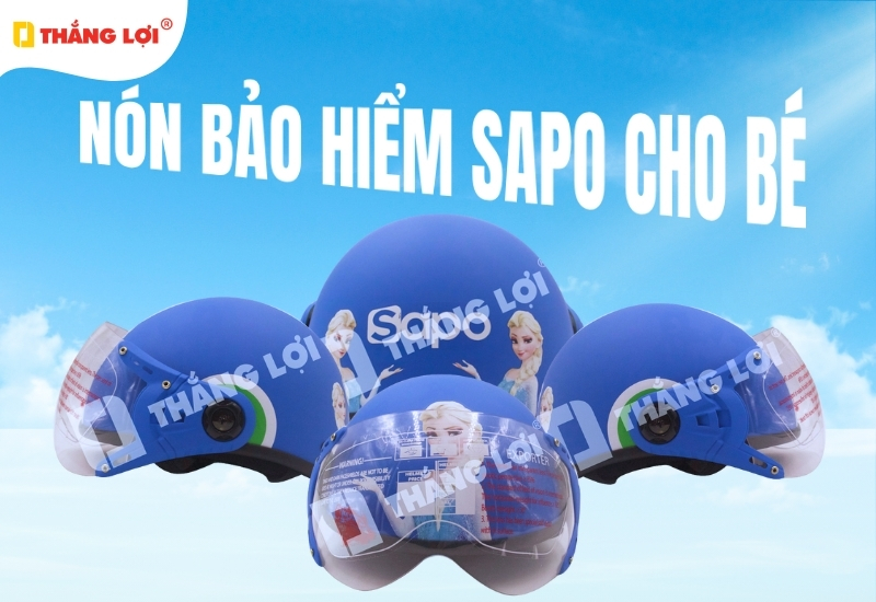 Nón bảo hiểm trẻ em cho Sapo