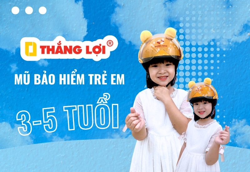 Nón bảo hiểm trẻ em từ 3-5 tuổi