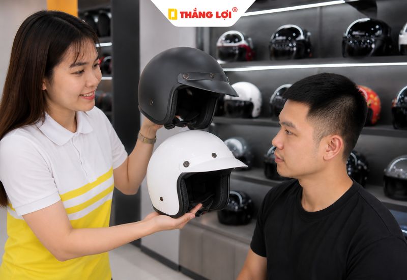 Chọn kiểu nón bảo hiểm đầu to phù hợp khuôn mặt