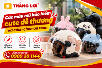 Các mẫu mũ bảo hiểm cute dễ thương và cách chọn nón chuẩn an toàn