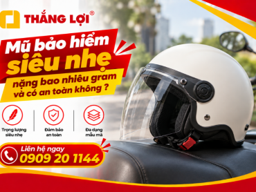 Mũ bảo hiểm siêu nhẹ nặng bao nhiêu gram và có thật sự an toàn không?