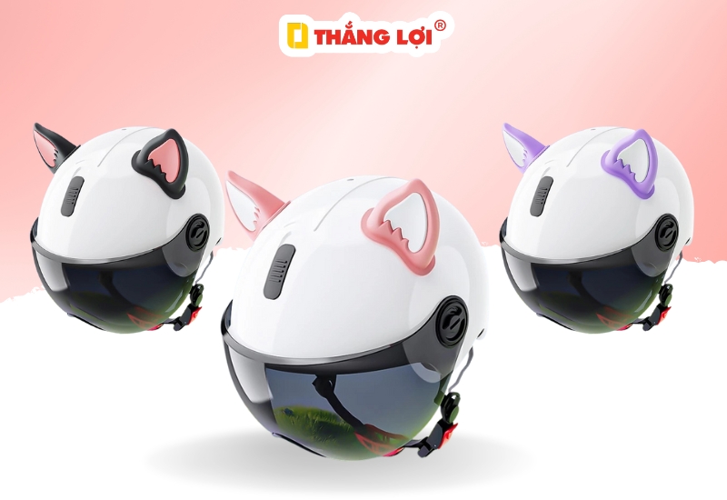 Mẫu mũ bảo hiểm tai mèo cực chất