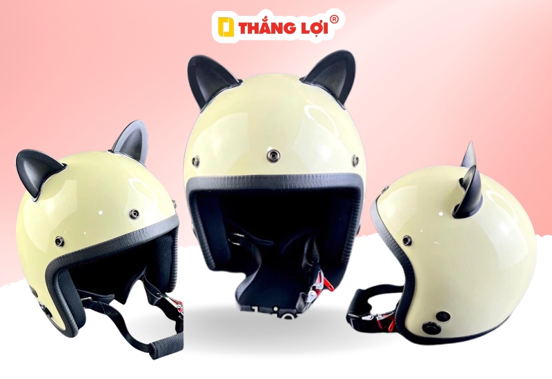 Nón bảo hiểm gắn tai mèo