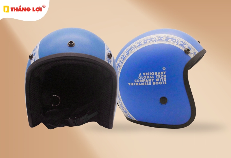 Nón bảo hiểm quà tặng 3/4 đầu in logo