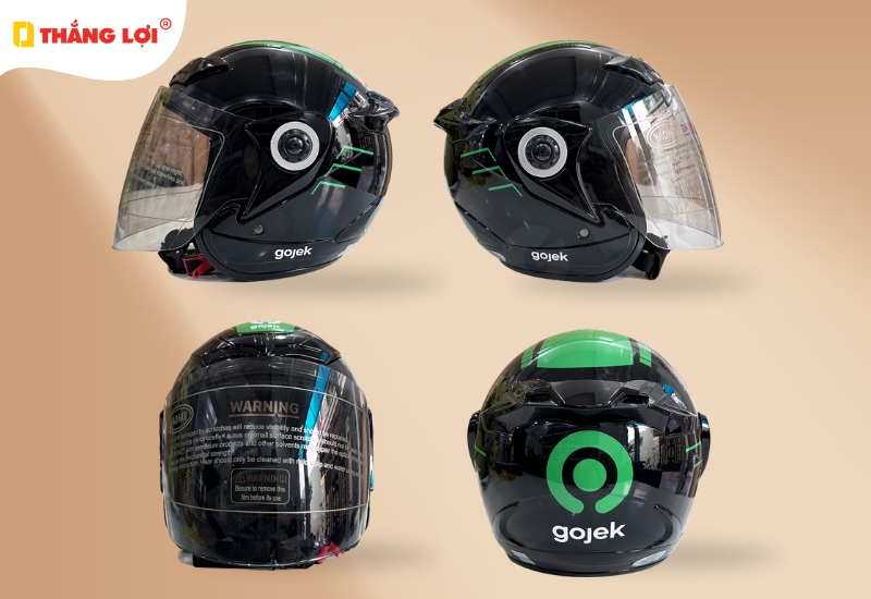 Nón bảo hiểm quà tặng fullface in logo quảng cáo