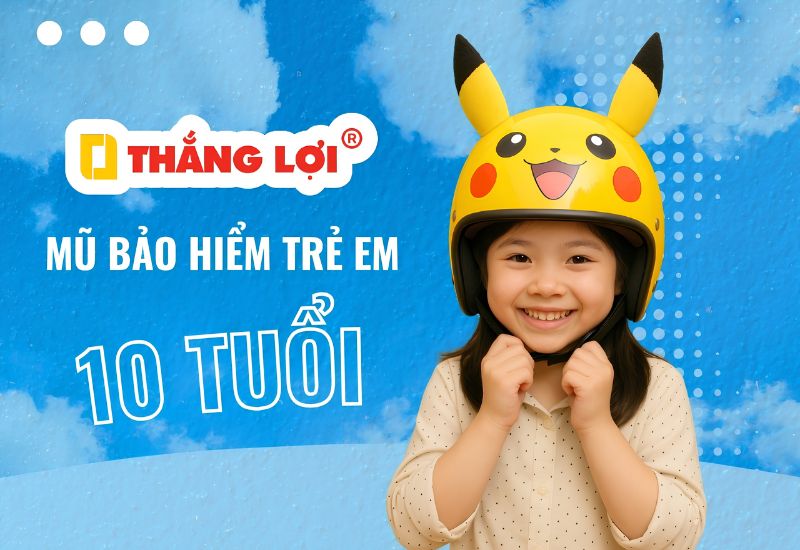 Mũ bảo hiểm trẻ em từ 10 tuổi trở lên