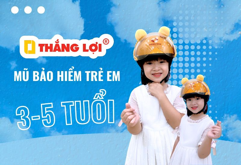 Nón bảo hiểm trẻ em từ 3-5 tuổi