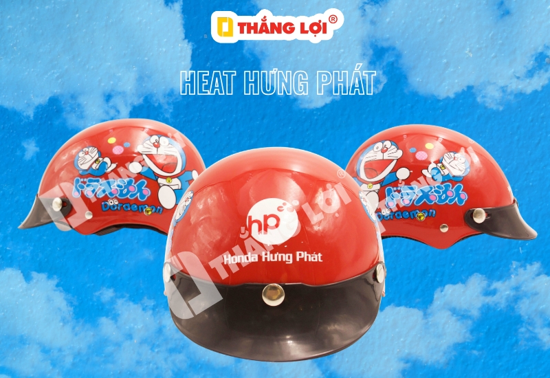 Nón bảo hiểm Doraemon thương hiệu xe máy Head Hưng Phát