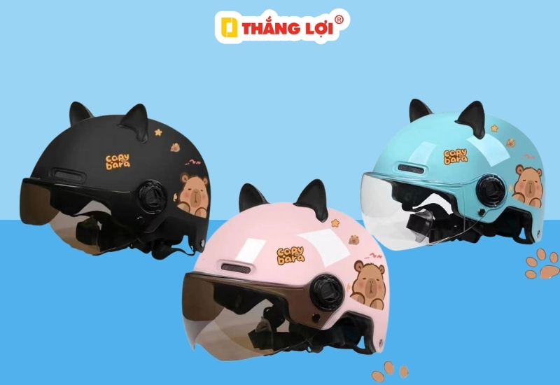 Mũ bảo hiểm hình Capbybara