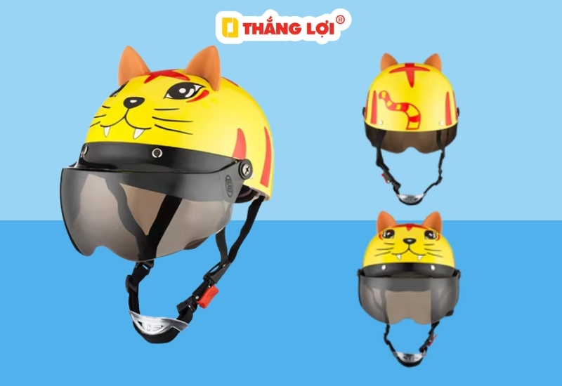 Mũ bảo hiểm hình con hổ cho bé
