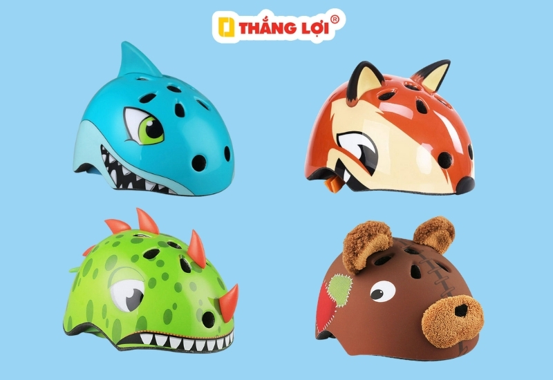 Mũ bảo hiểm trẻ em hình thú