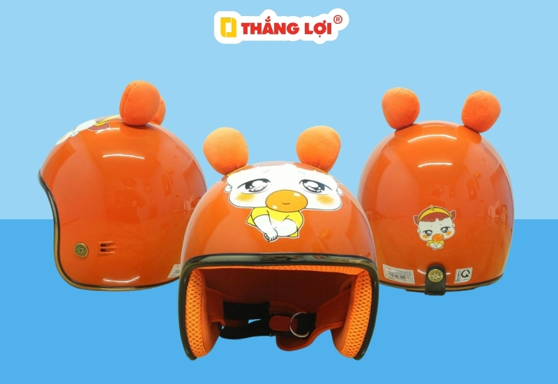 Nón bảo hiểm 3/4 hình Quỳnh Aka