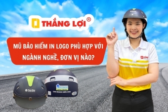Mũ bảo hiểm in logo phù hợp ngành nghề, đơn vị nào?