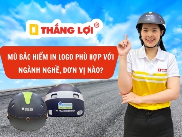 Mũ bảo hiểm in logo phù hợp ngành nghề, đơn vị nào?
