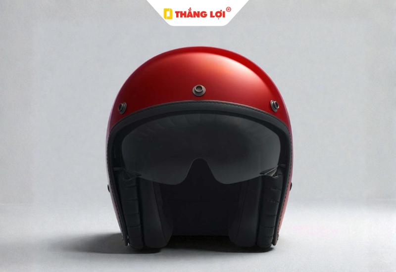 Nón bảo hiểm kính âm màu đỏ