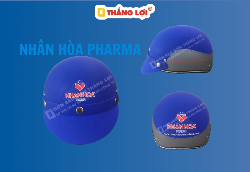 Nón bảo hiểm in logo Nhân Hòa Pharma