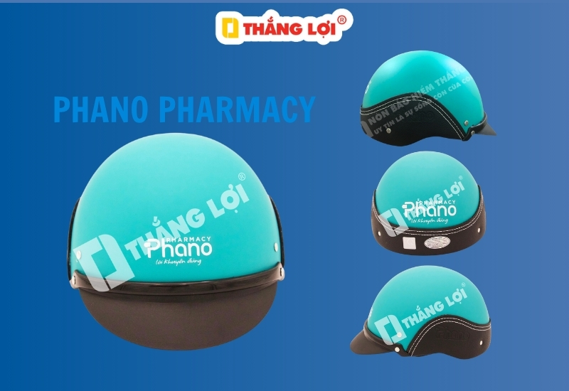 Nón bảo hiểm in logo Phano Pharmacy