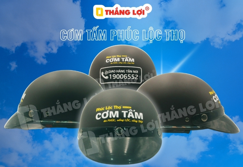Nón bảo hiểm Cơm tấm Phúc Lộc Thọ