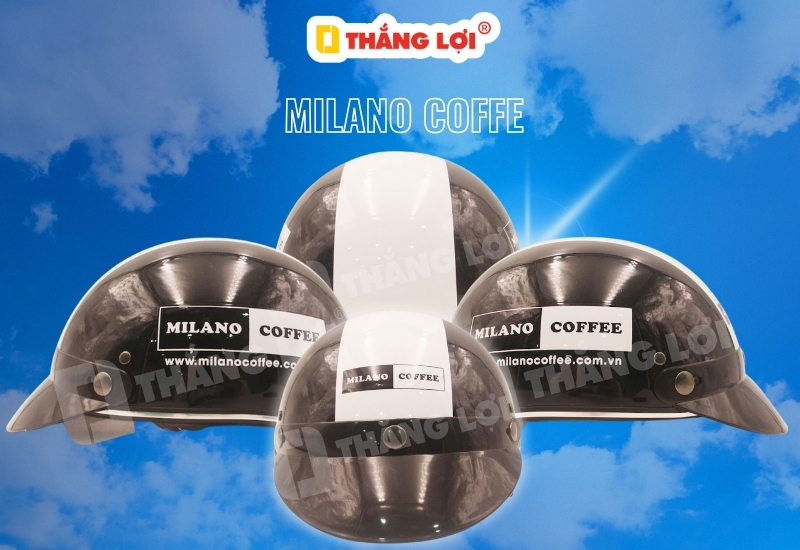 Nón bảo hiểm Milano Coffee