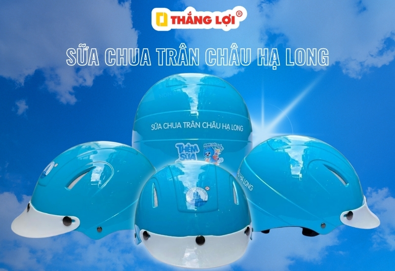 Nón bảo hiểm Sữa chua trân châu Hạ Long