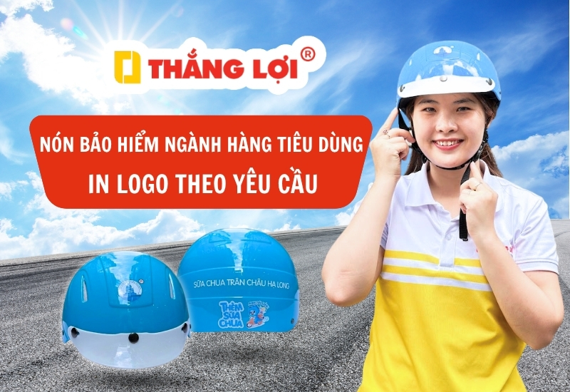 27+ mẫu nón bảo hiểm ngành hàng tiêu dùng in logo theo yêu cầu