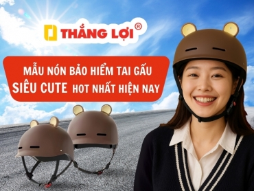 23+ mẫu nón bảo hiểm tai gấu siêu CUTE hot nhất hiện nay