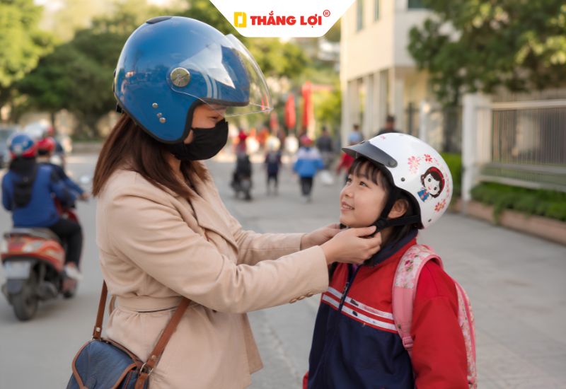 Mũ bảo hiểm cho bé làm quà tặng khách hàng doanh nghiệp