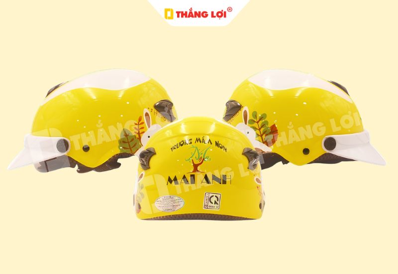 Nón bảo hiểm cho học sinh Trường Mầm non Mai Anh