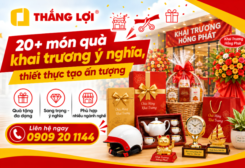 Top 20+ món quà khai trương ý nghĩa, thiết thực và dễ tạo ấn tượng