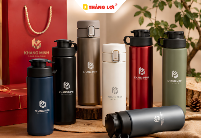 Bình giữ nhiệt làm quà khai trương tiện dụng và ý nghĩa