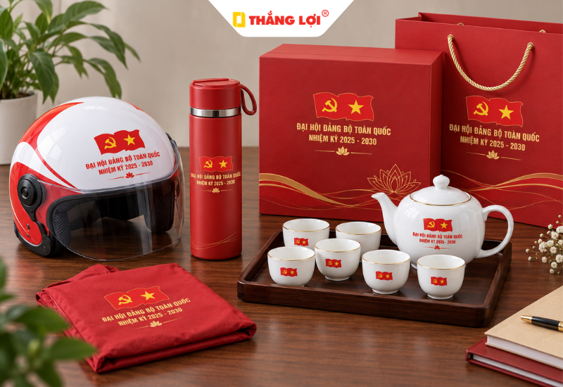 Quà tặng Đại hội Đảng tiện ích đời sống và bảo vệ an toàn