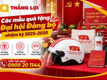 Quà tặng Đại hội Đảng bộ nhiệm kỳ 2025-2030 phổ biến và ý nghĩa 