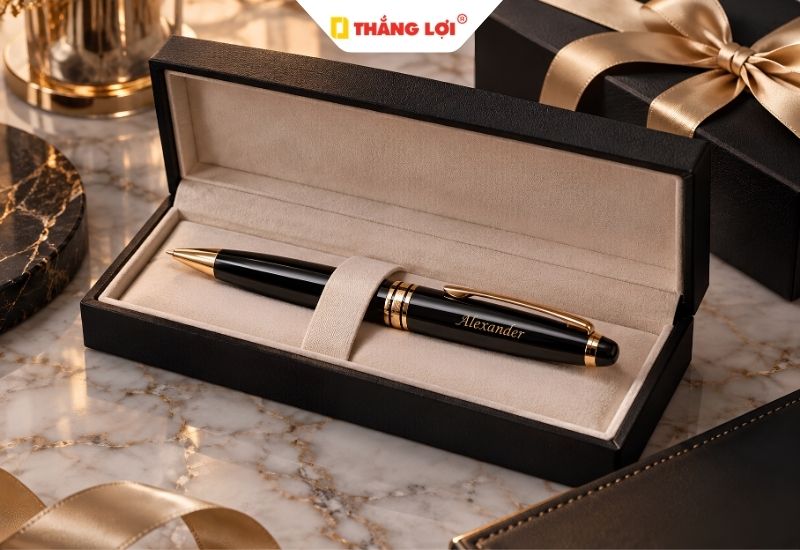 Bút ký cao cấp khắc tên làm quà tặng cho khách hàng VIP