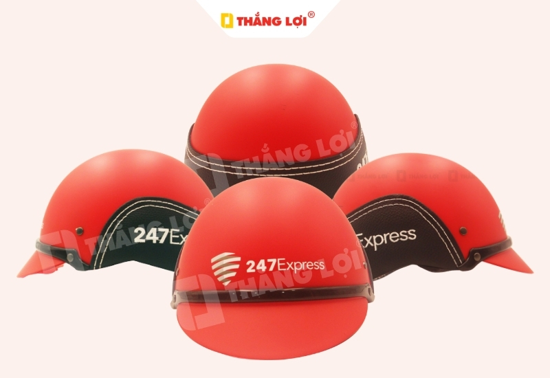 Nón bảo hiểm nửa đầu ốp da 247 EXPRESS