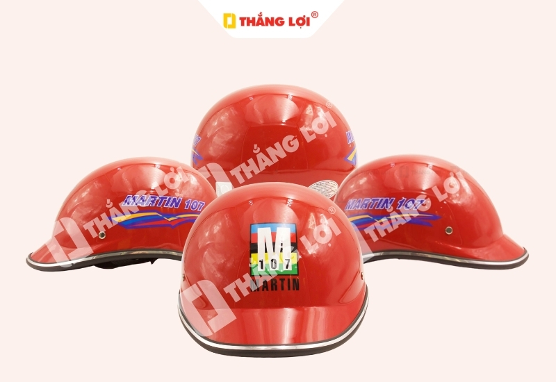 Nón bảo hiểm nửa đầu viền lành Martin 107