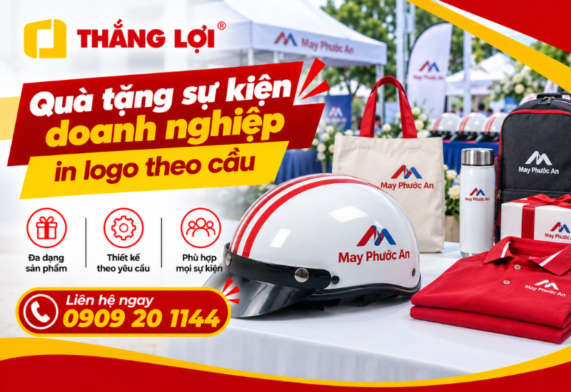 Quà tặng sự kiện doanh nghiệp cao cấp, độc đáo in logo theo cầu
