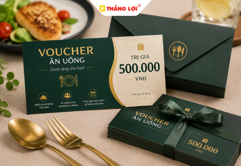 Voucher ăn uống làm quà tặng đội nhóm thiết thực, thú vị