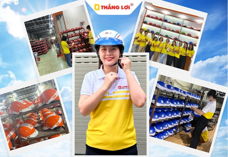 Xưởng chuyên sản xuất nón bảo hiểm chính hãng, chất lượng cho các doanh nghiệp tại Hà Nội