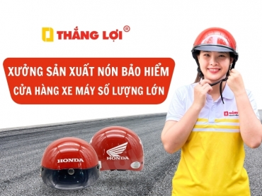 Xưởng sản xuất nón bảo hiểm cửa hàng xe máy số lượng lớn